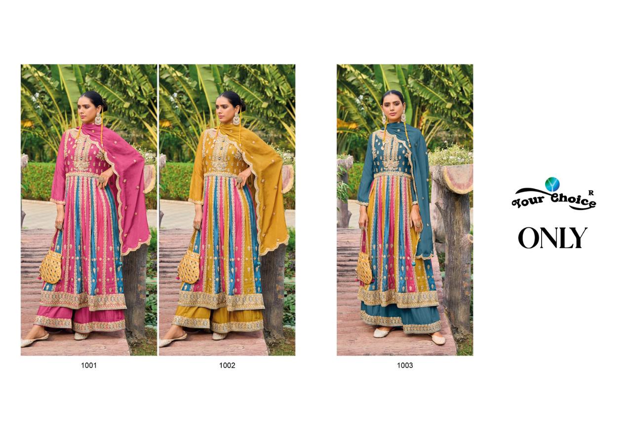Only By Your Choice Chinon Wedding Wear Readymade Suits Wholesalers In Delhi
